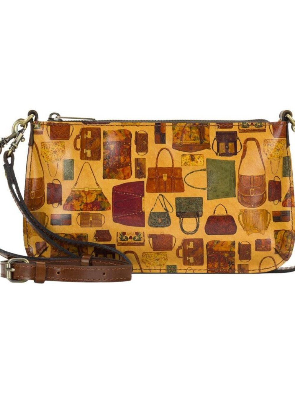 Patricia Nash "Laurina" Leather Crossbody W Wristlet Strap-Patricia's Closet NWT